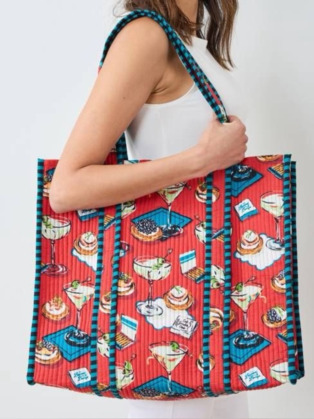 NWT Printfresh Blinis & Martinis Travel Tote 🍸 ❤️